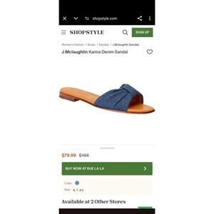 J.McLaughlin Karina Denim Sandal